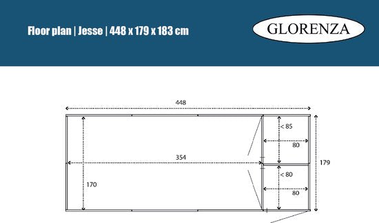 Volière Jesse 448x179x183 cm – foto 5