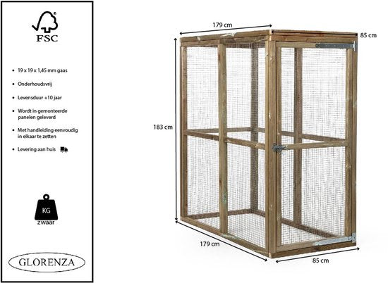 Ren Wim - 85x179x183 cm - Hardhout – foto 7