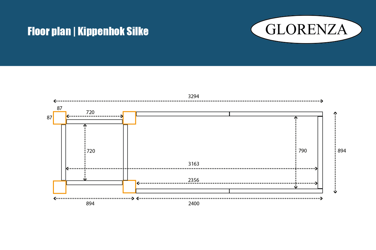 Kippenhok Hooiberg Silke 358x110x190 cm – foto 9