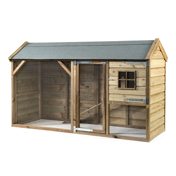 Konijnenhok Lola 95x95x148 cm hout