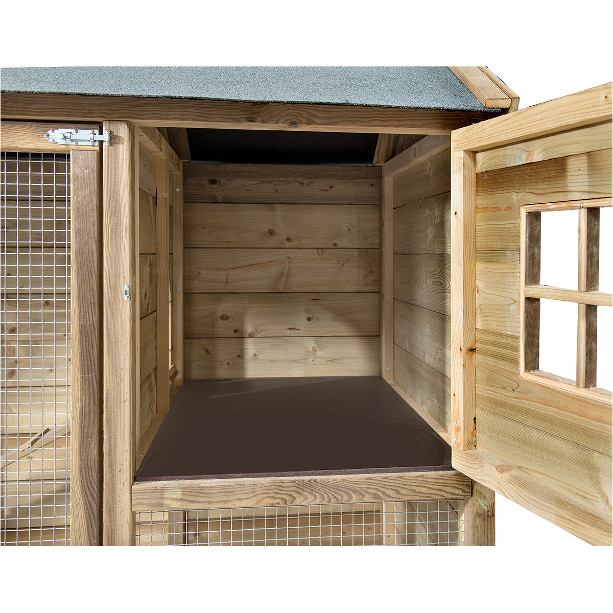 Konijnenhok Lola 95x95x148 cm hout – foto 4