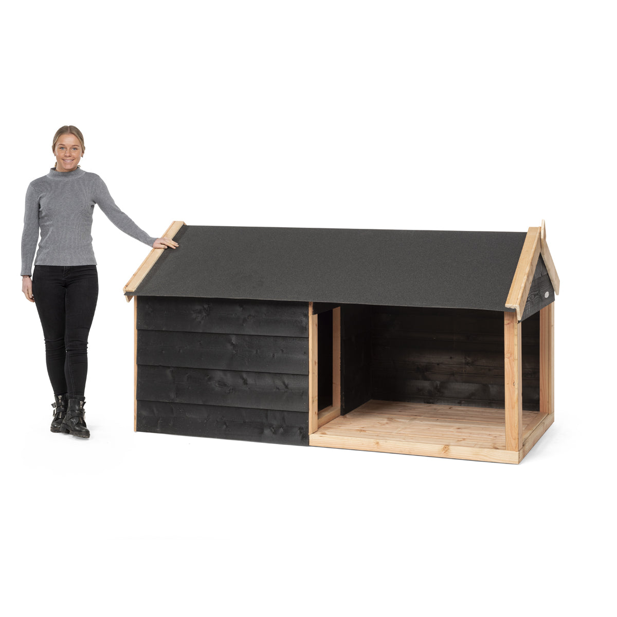 Hondenhok Stijn 113x113x110 cm hout – foto 2