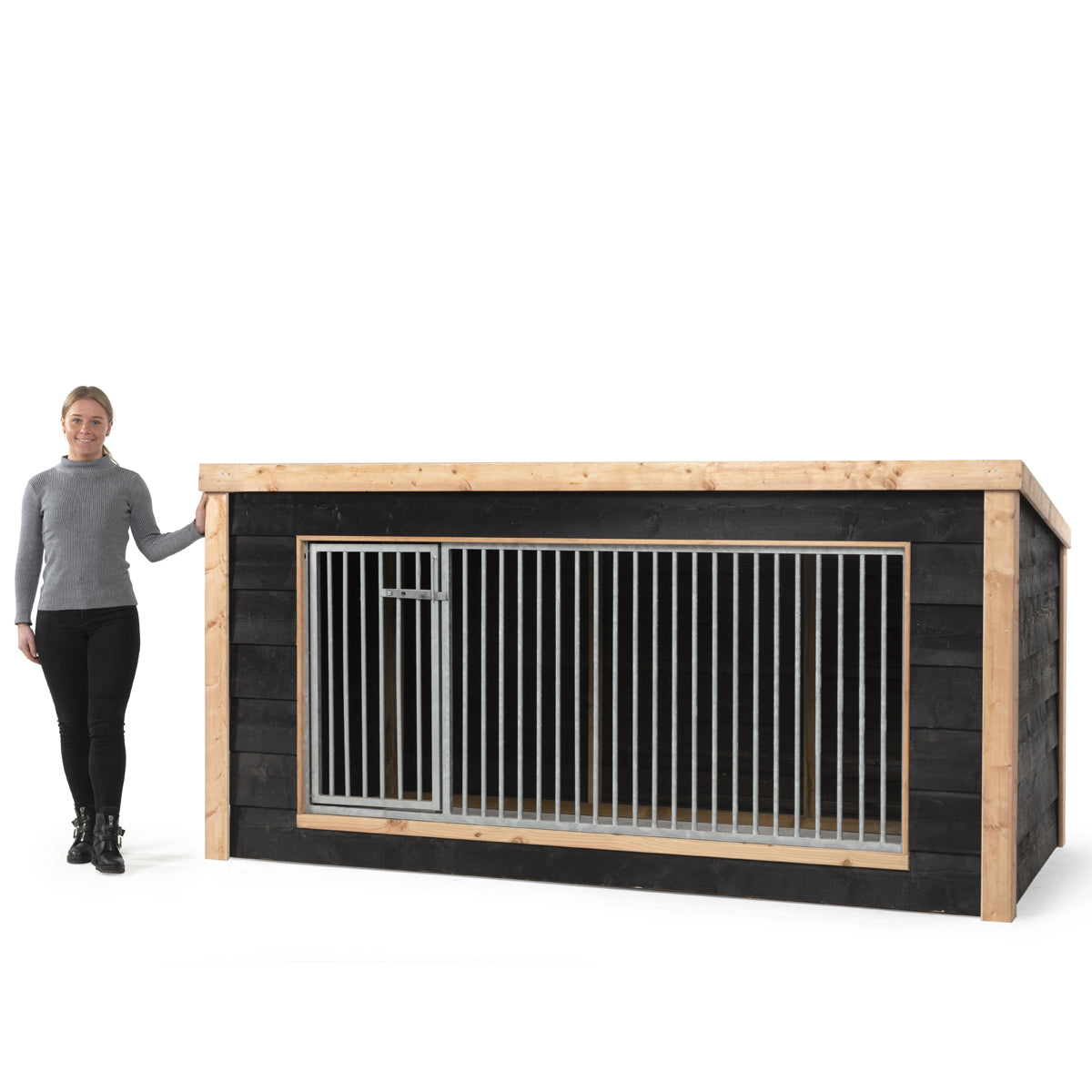Hondenkennel Reno – Douglas 260x130x132 cm – foto 2