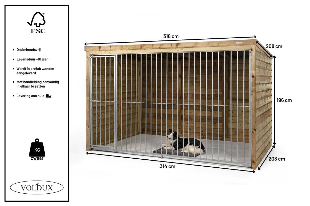 Hondenkennel Beer - geïmpregneerd hout — foto 6
