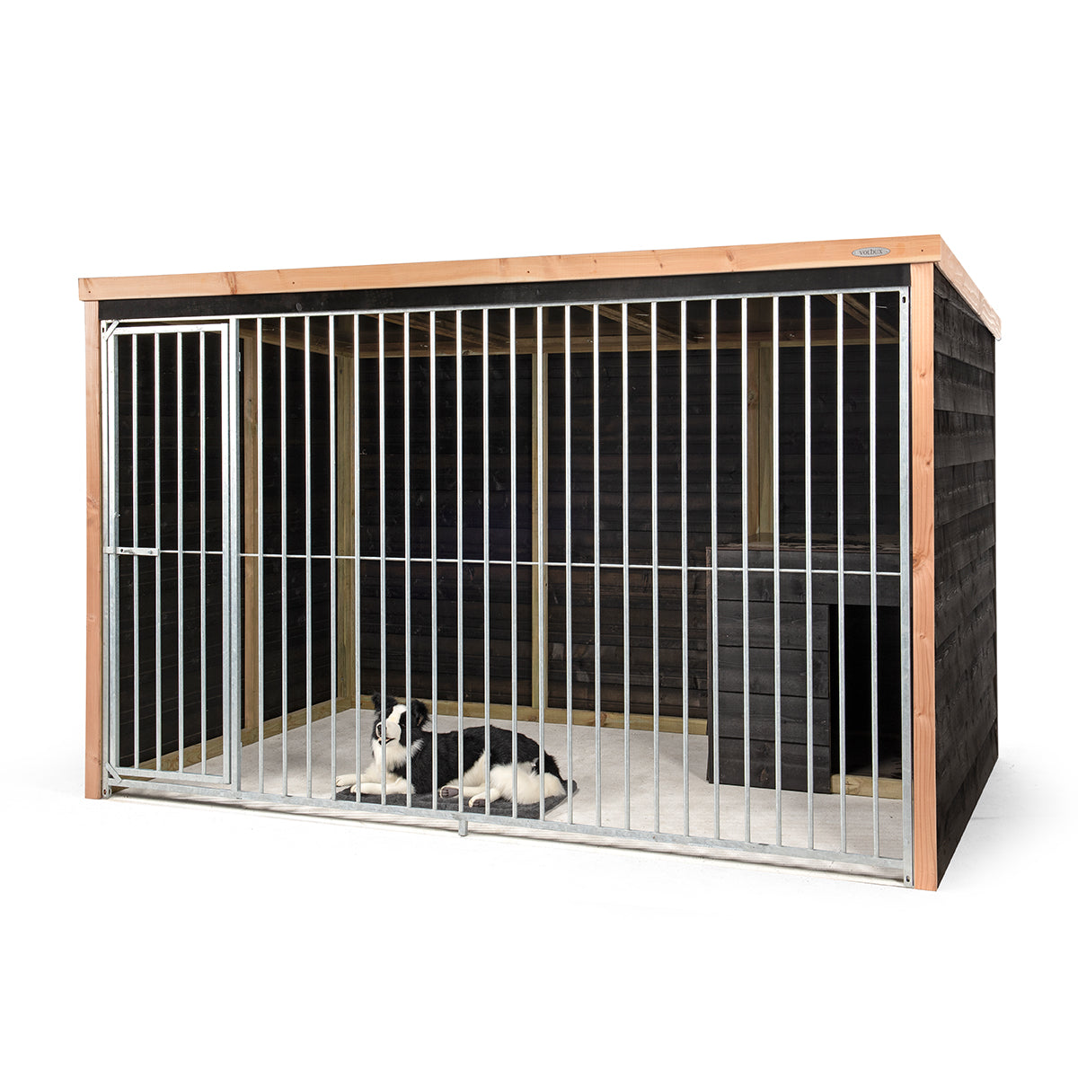 Hondenkennel Bo | Hout & Staal | 208x196x316 cm