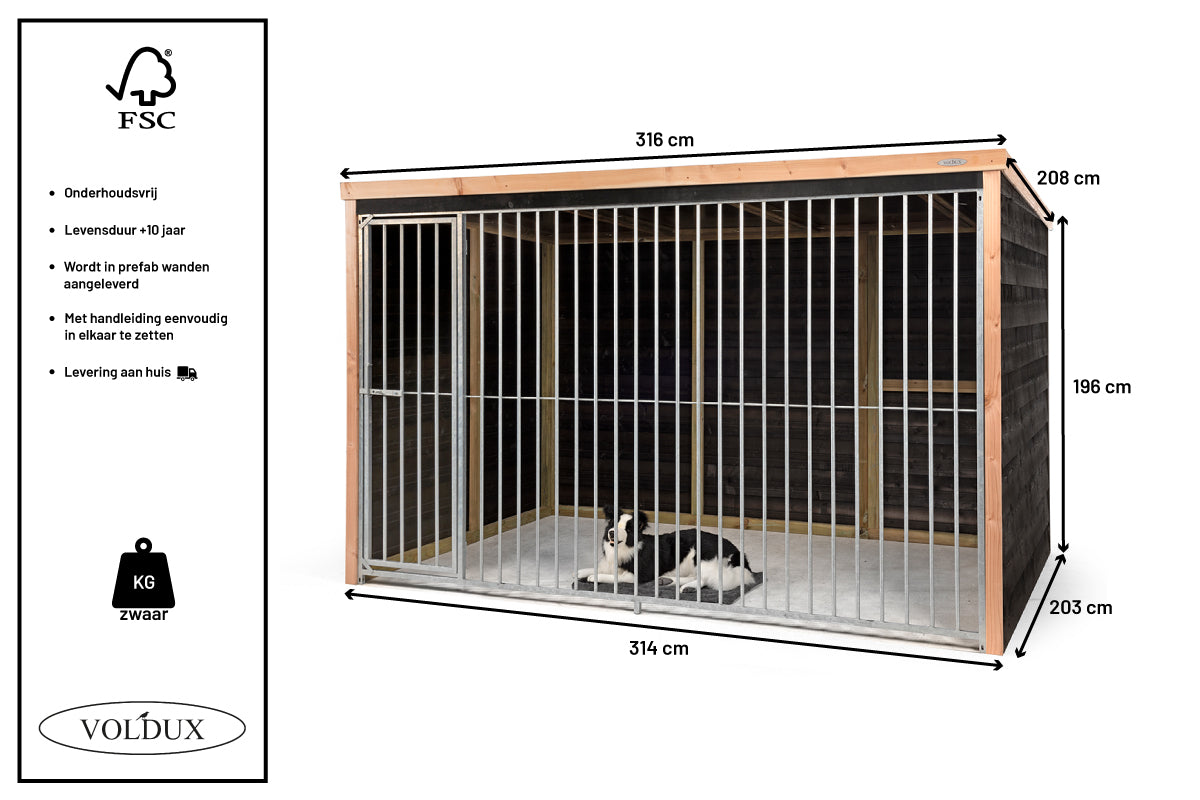 Hondenkennel Dave | Douglas potdekseldelen – foto 8