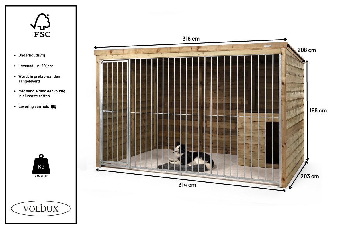 Hondenkennel Max | Hardhout voor buiten – foto 7