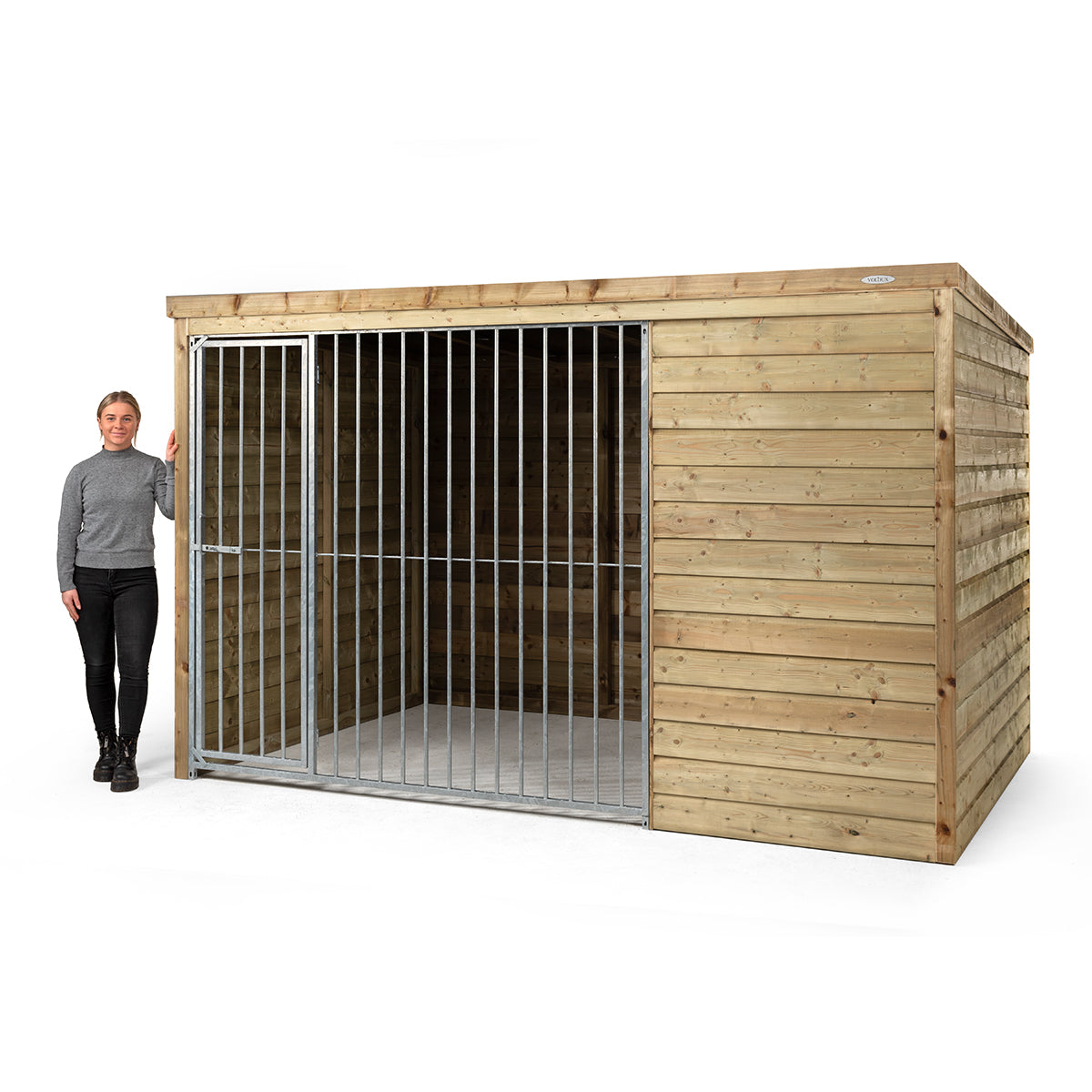 Hondenkennel Sam | Hout & Gegalvaniseerd Staal – foto 2