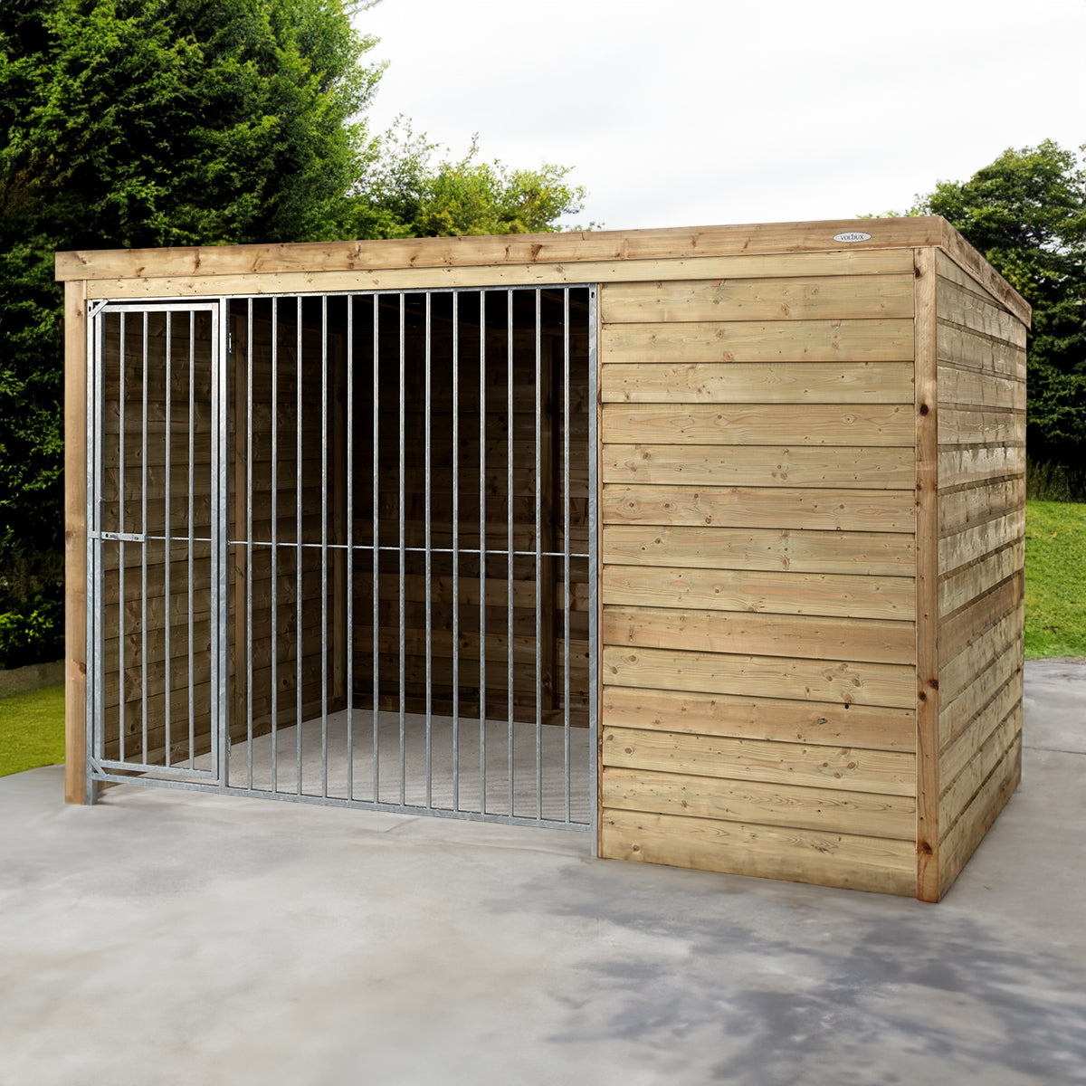 Hondenkennel Sam | Hout & Gegalvaniseerd Staal – foto 7
