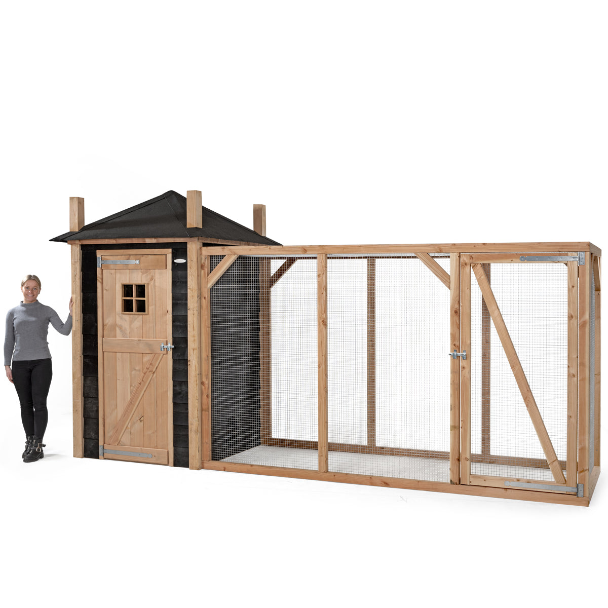 Kippenhok Hooiberg Mees XL 437x125x235 cm – foto 4