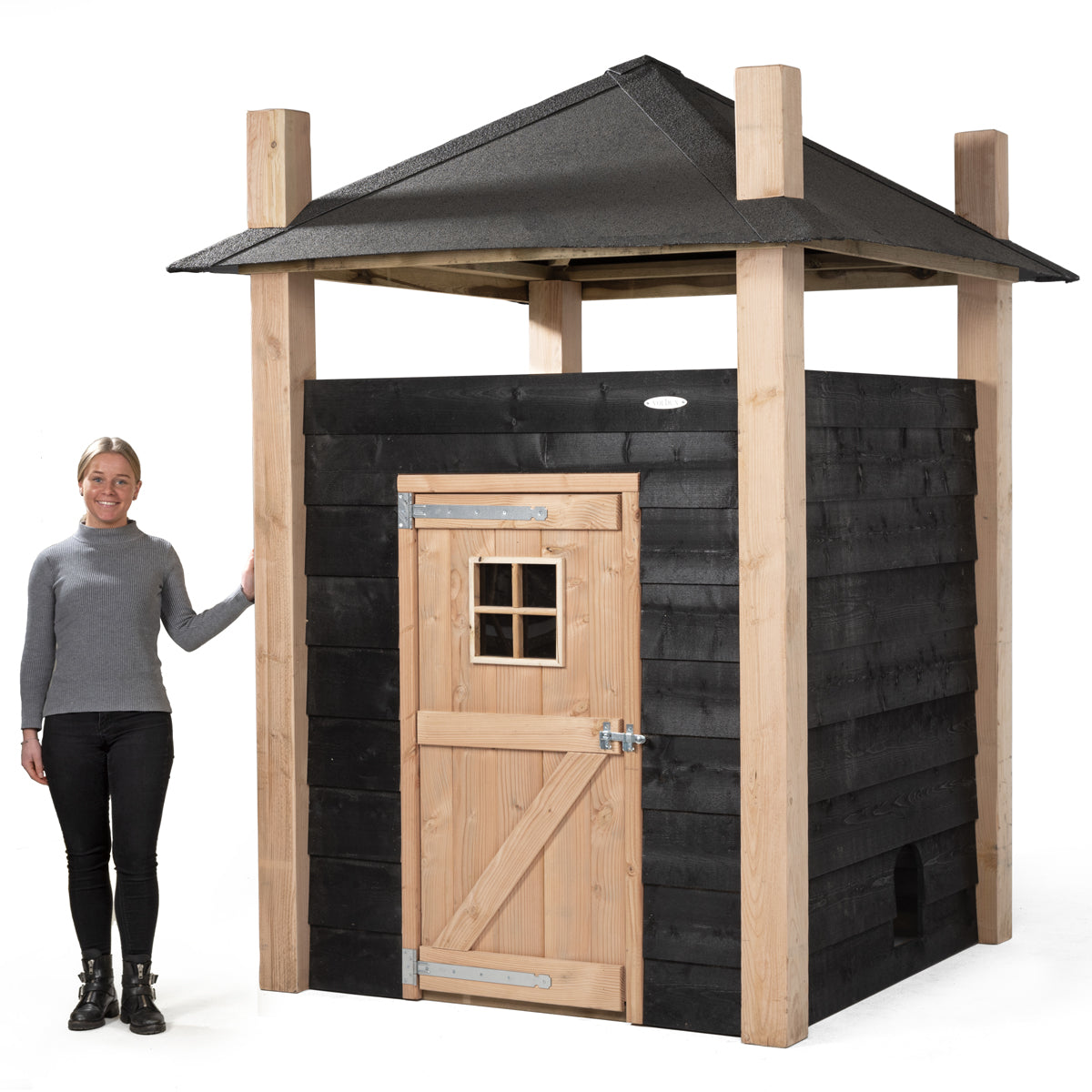 Kippenhok Hooiberg Niek 175x175x225 cm – foto 2