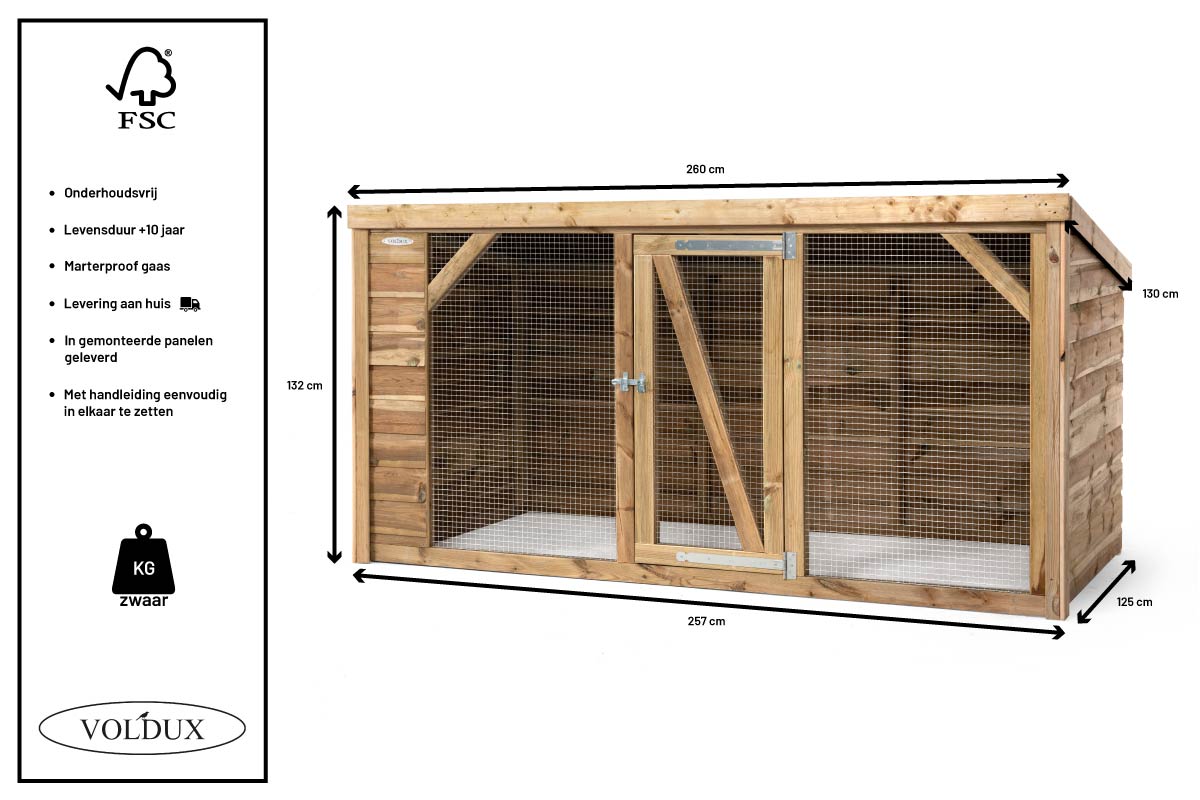 Kippenren Brit 260 cm – foto 5