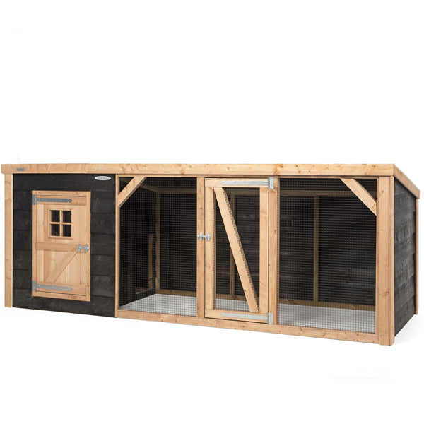 Kippenhok Milan XL met ren 342 cm