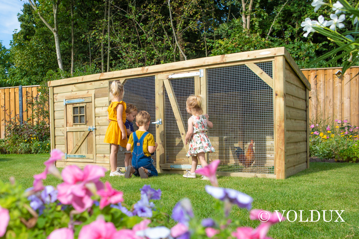Kippenhok Brit XL – 342 cm met ren – foto 11