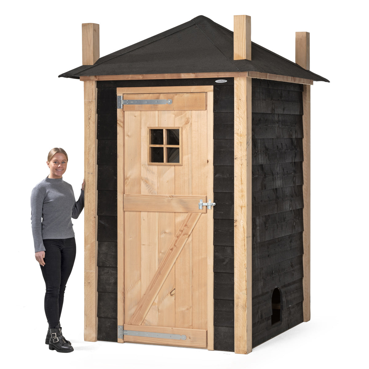 Kippenhok Hooiberg Mees 150x150x235 cm – foto 4