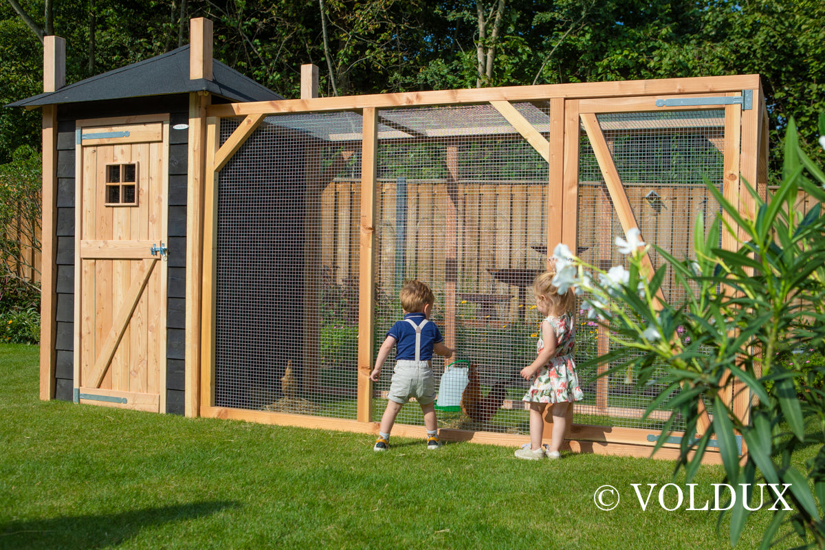 Kippenhok Hooiberg Mees XL 437x125x235 cm – foto 11