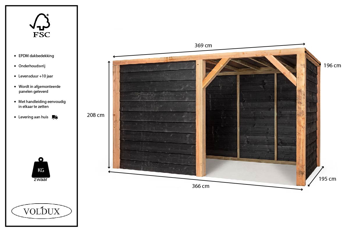 Schuilstal Maart 369x196 cm – foto 3