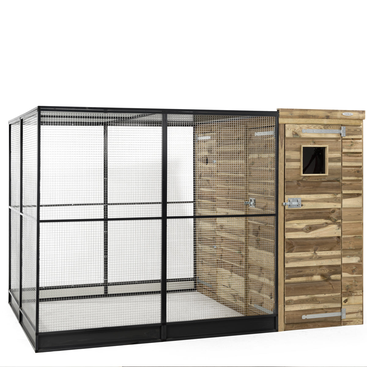 Volière R9 rechts – aluminium 200x289x190 cm