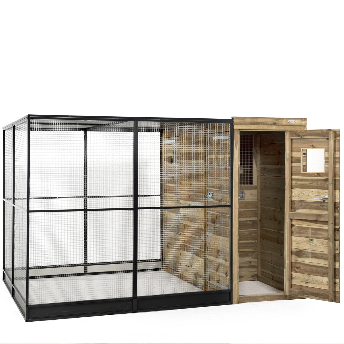 Volière R9 rechts – aluminium 200x289x190 cm – foto 2