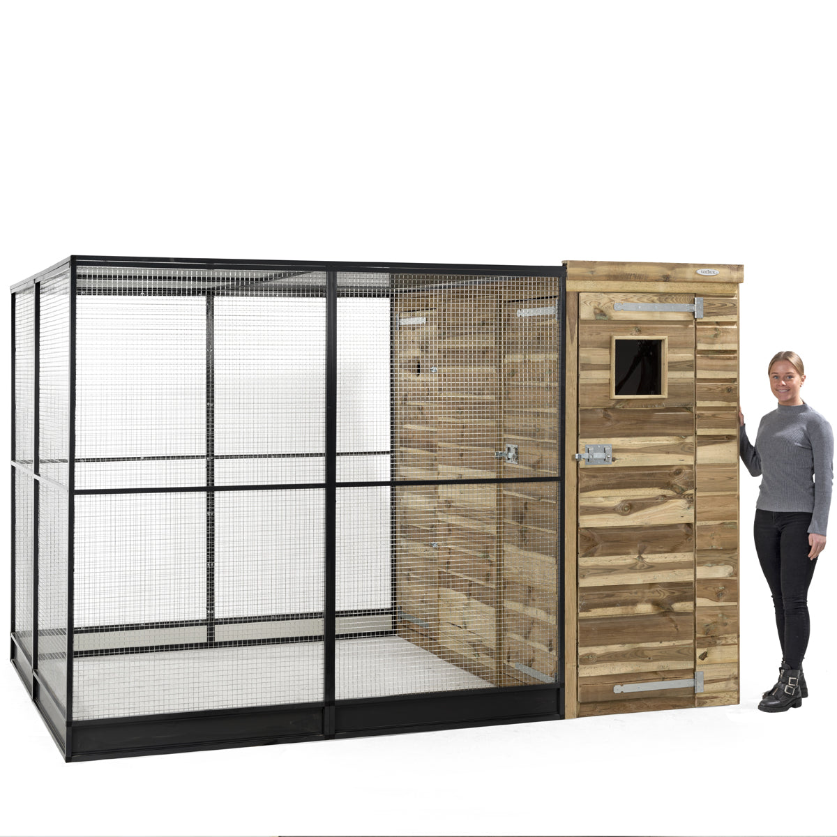 Volière R9 rechts – aluminium 200x289x190 cm – foto 3