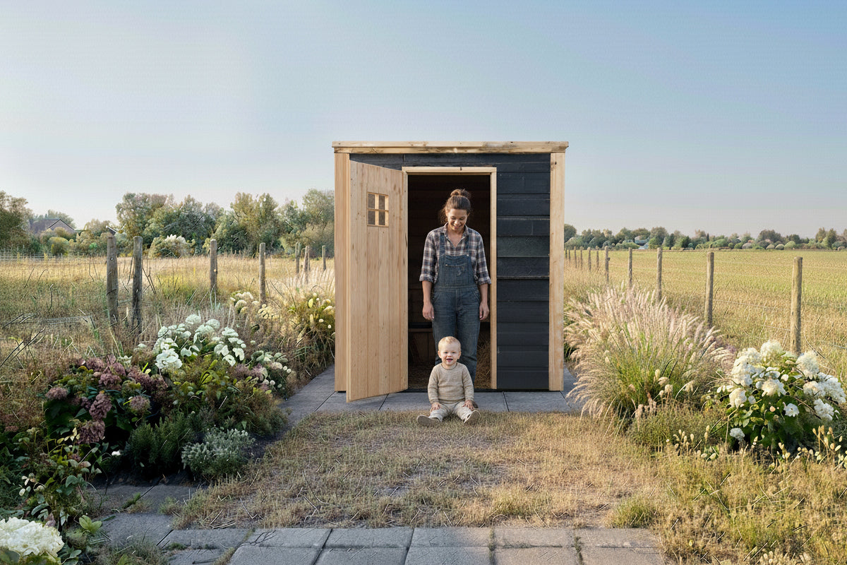 Tuinberging Douglas hout | 195x195 cm onderhoudsvrij – foto 4