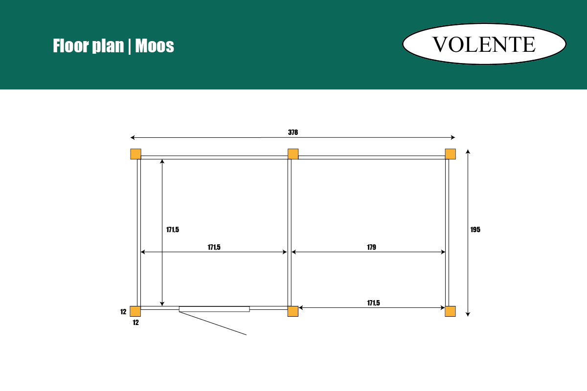 Tuinberging 381x196 cm – prefab hardhout in zwart – foto 8