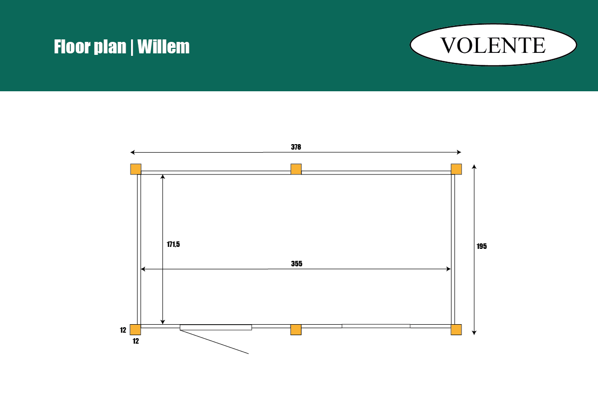 Tuinberging 381x195 cm – zwart hardhout op panelen – foto 7