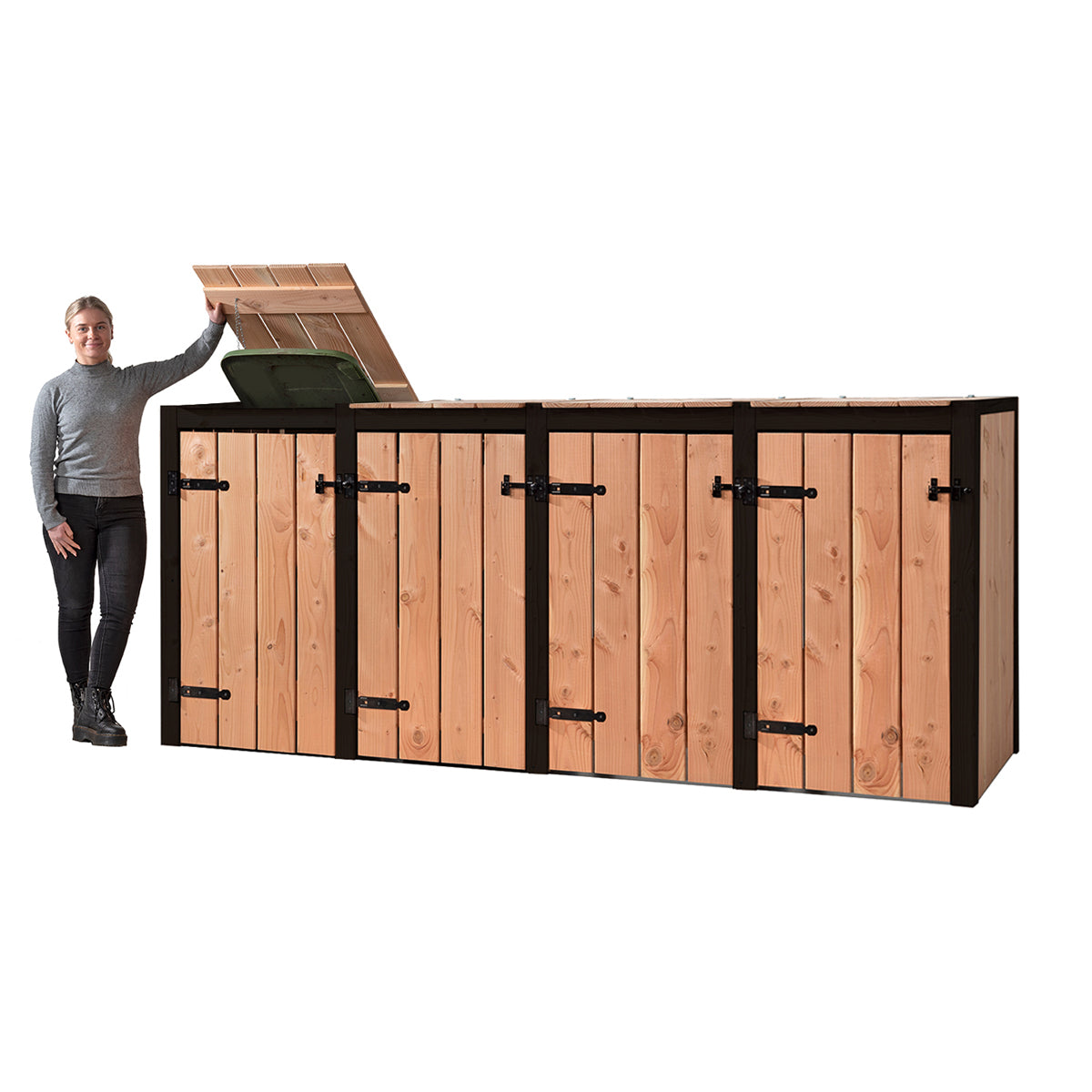 Kliko ombouw vier containers – past 4x 240 liter – foto 2