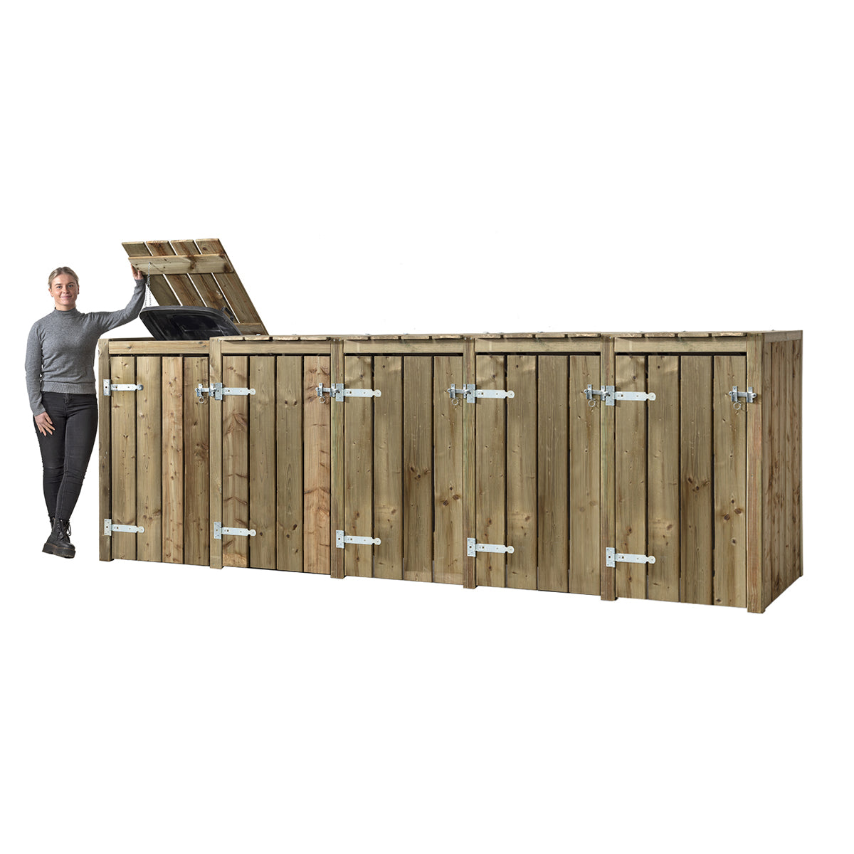 Kliko ombouw bouwpakket – 5 containers – geïmpregneerd hout – foto 2