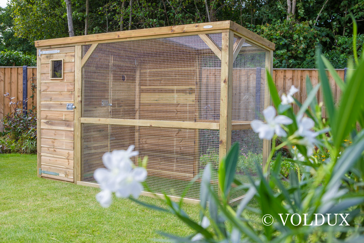 Volière Toon links 120x302cm geïmpregneerd hout – foto 13