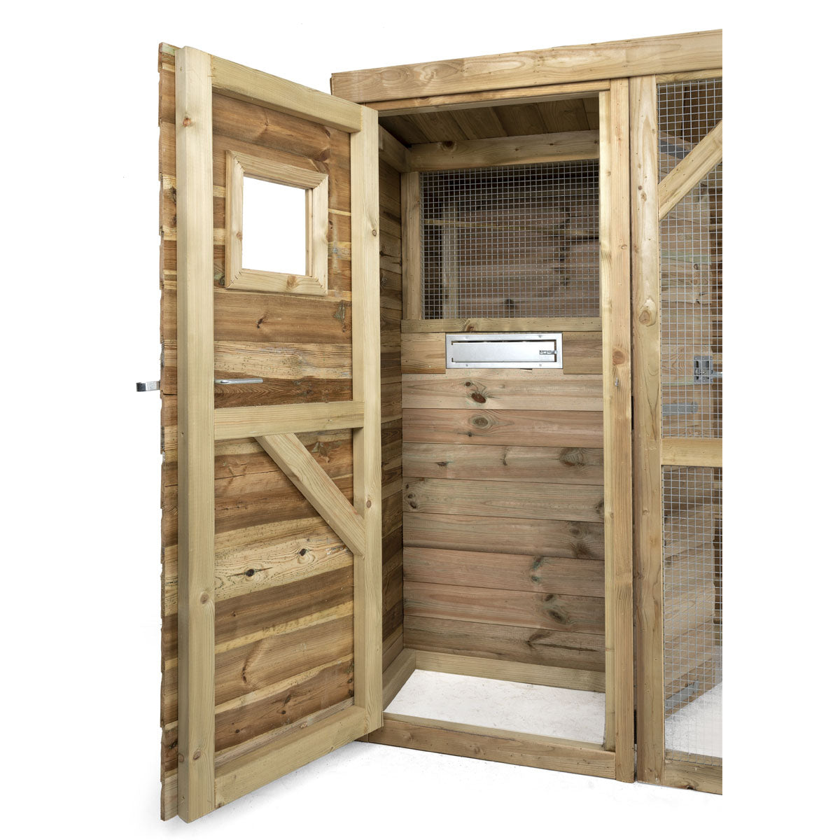 Volière Toon links 120x302cm geïmpregneerd hout – foto 3
