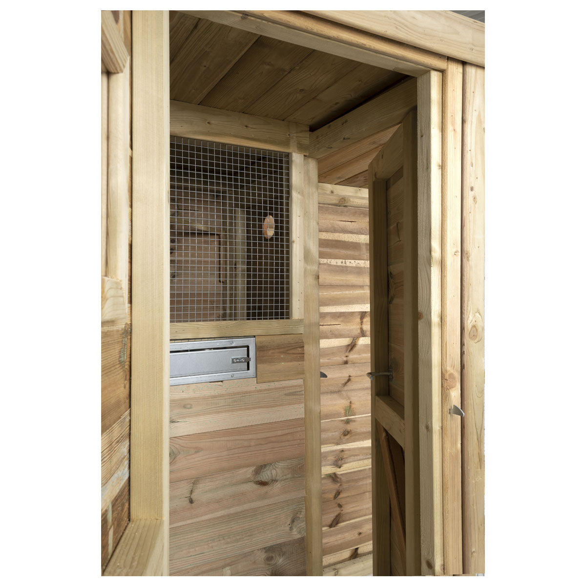 Volière Toon links 120x302cm geïmpregneerd hout – foto 4