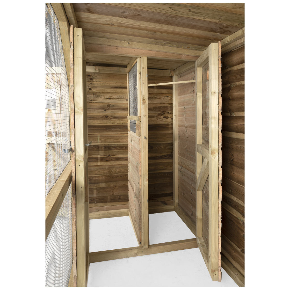 Volière Toon links 120x302cm geïmpregneerd hout – foto 5