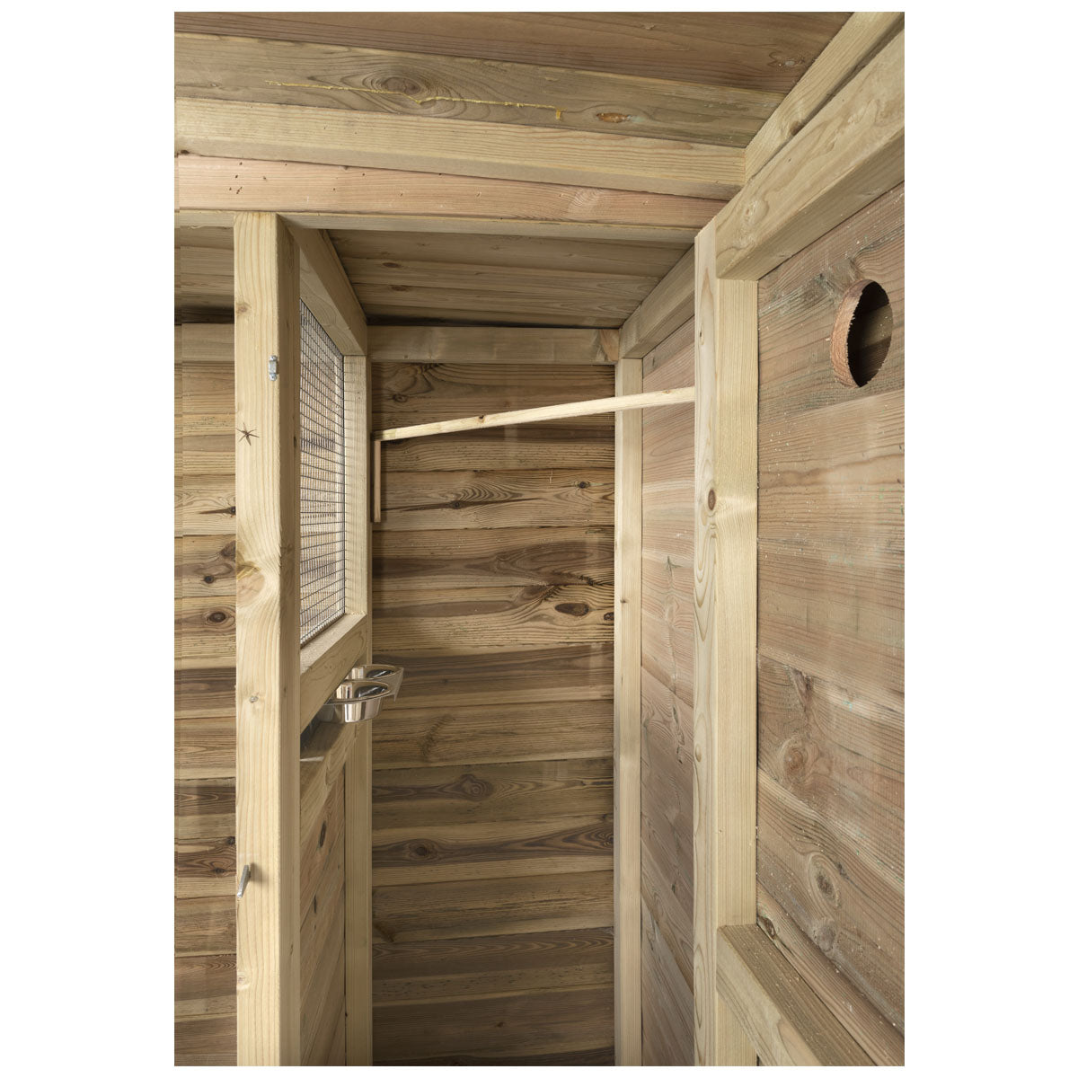 Volière Toon links 120x302cm geïmpregneerd hout – foto 6