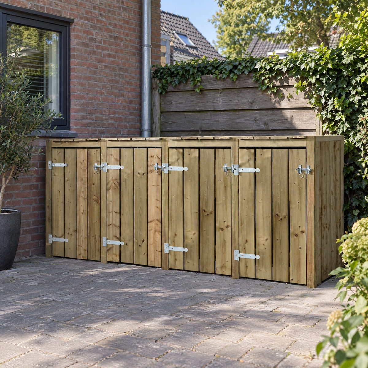 Kliko ombouw 4-dubbel | bouwpakket geïmpregneerd hout